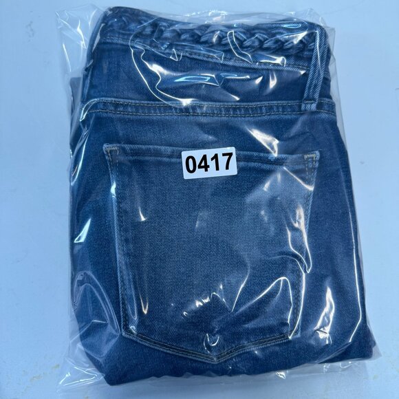 Abercrombie and Fitch Jeans Womens 26 Blue Skinny Ankle High Rise Dark Wash - Picture 13 of 13